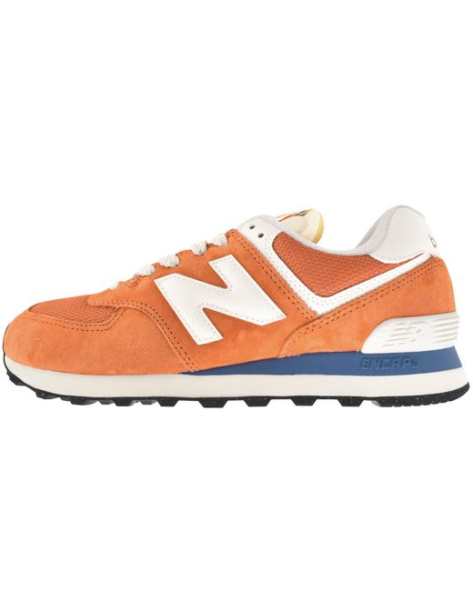New Balance Orange 574 Trainers for men