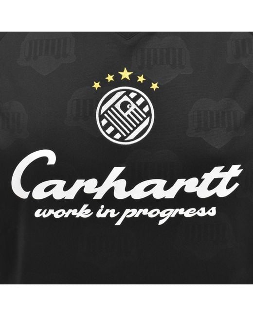 Carhartt Black Terrace Football T Shirt for men