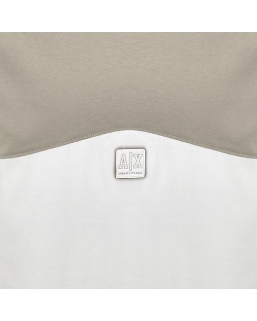 ARMANI EXCHANGE Gray Logo T Shirt for men