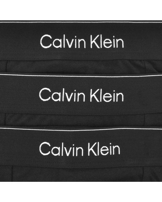 Calvin Klein Black Underwear 3 Pack Trunks for men