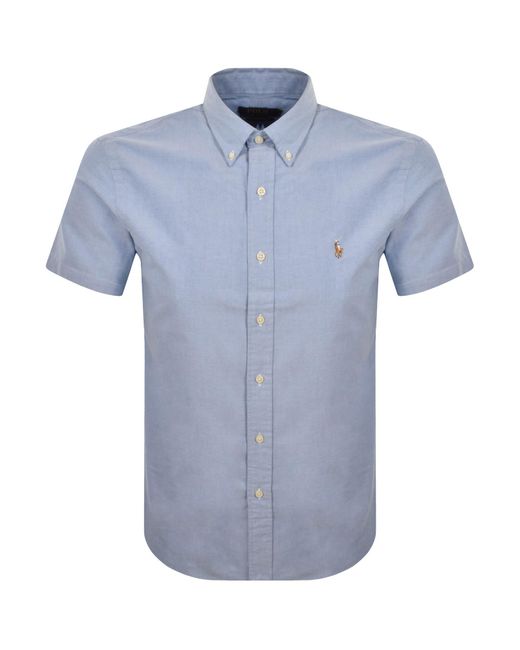 Ralph Lauren Blue Lightweight Oxford Shirt for men