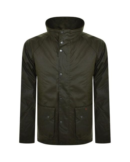 Barbour Green Saltburn Wax Jacket for men