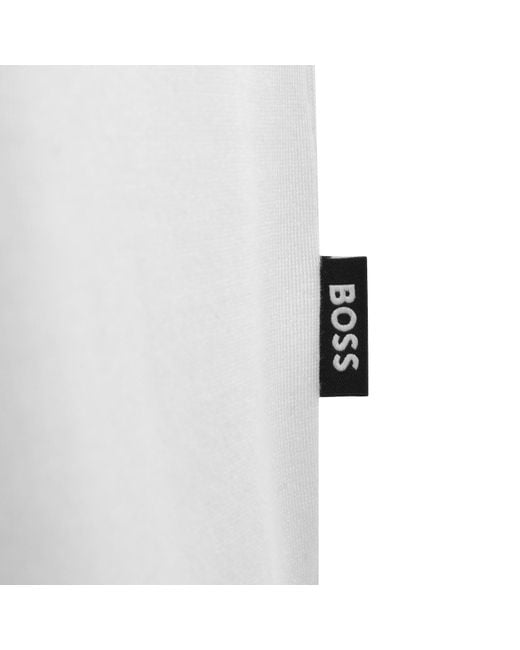 BOSS BUSINESS White Boss H Tames 65 T Shirt T Shirt for men