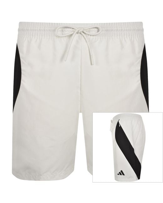 Adidas White Stadium Shorts Off for men
