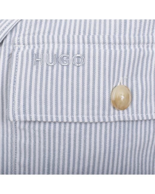 HUGO Blue Egalo Overshirt Jacket for men