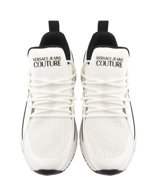 Versace Jeans White Couture Fondo Dynamic Trainers for men