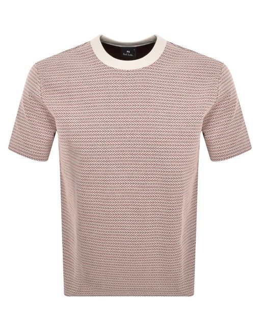 Paul Smith Pink Pattern T Shirt for men