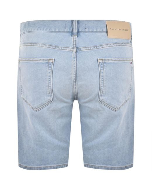 Tommy Hilfiger Blue Denton Slim Shorts for men