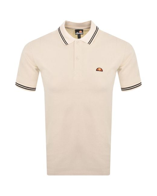 Ellesse Natural Rookie Short Sleeve Polo T Shirt for men