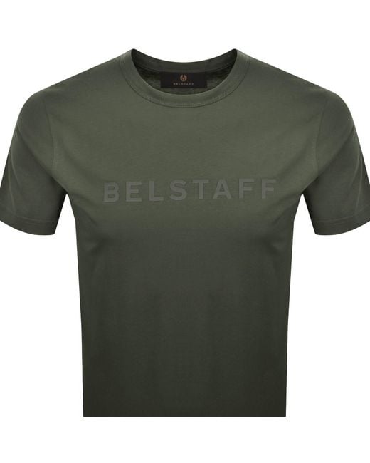 Belstaff Green Signature T Shirt for men