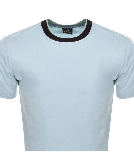 Paul Smith Blue Regular Crew Neck T Shirt for men