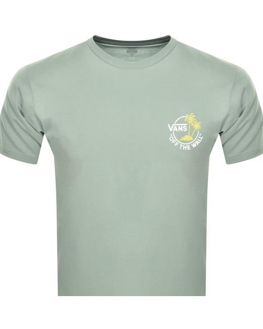 Vans Green Mini Dual Palm T Shirt for men