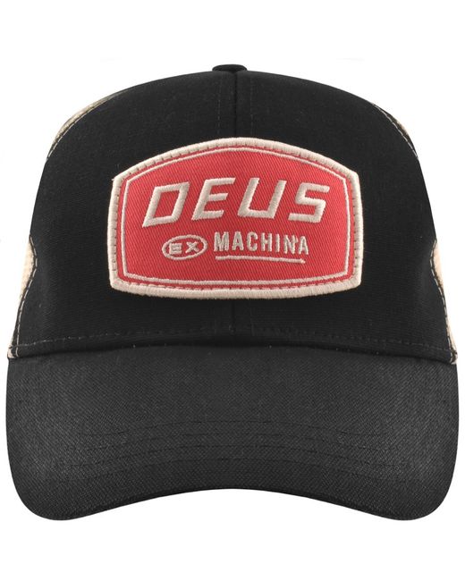 Deus Ex Machina Black Passenger Trucker Cap for men