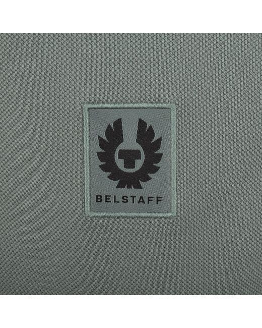 Belstaff Gray Logo Polo T Shirt Atlantic for men