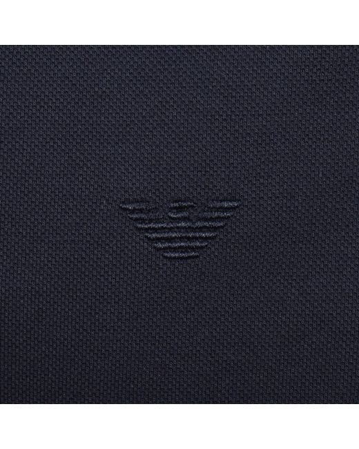 Armani Blue Emporio Short Sleeved Polo T Shirt for men
