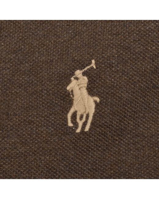 Ralph Lauren Brown Custom Slim Polo T Shirt for men