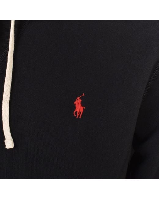 Ralph Lauren Black Pullover Hoodie for men