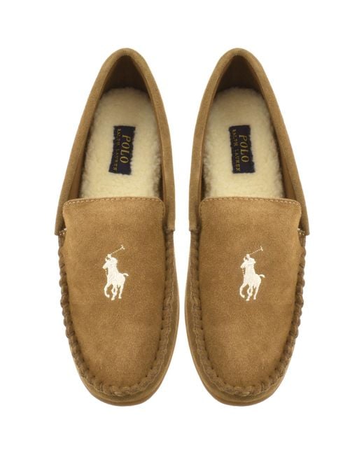 Ralph Lauren Natural Brenan Slippers for men