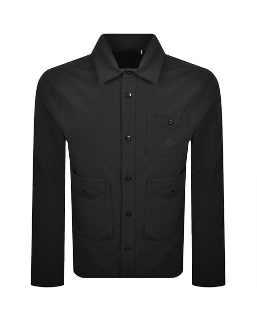 Luke 1977 Black Collingord Overshirt for men
