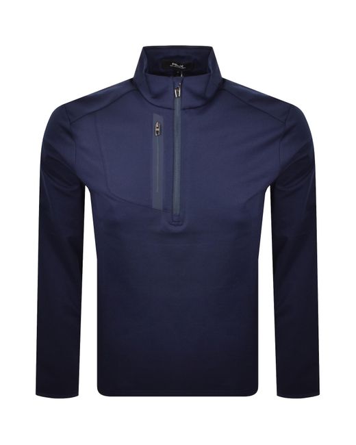 Ralph Lauren Blue Rlx Half Zip Sweatshirt for men