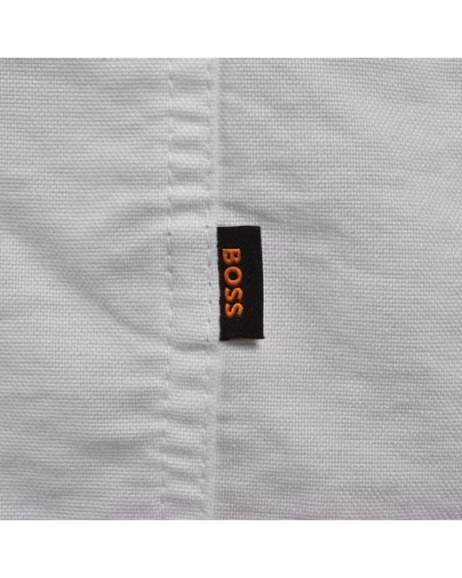 Boss Gray Boss Rayer M Short Sleeve Shirt for men