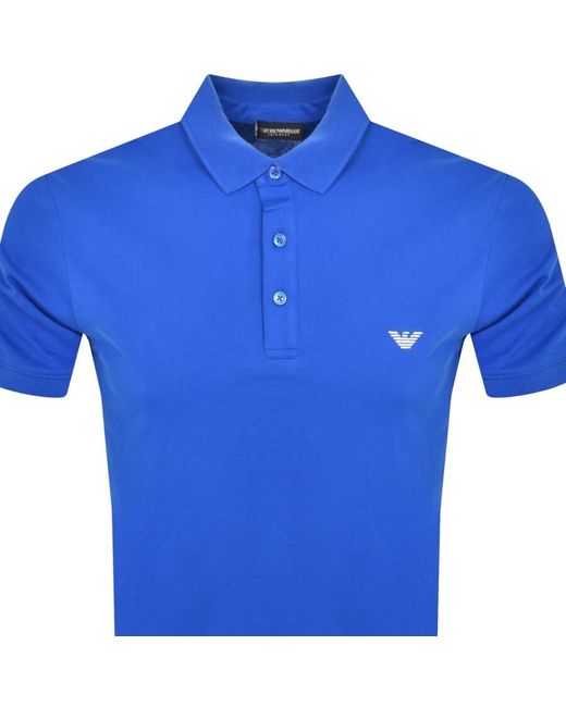 Armani Blue Emporio Polo T Shirt for men