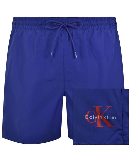 Calvin Klein Blue Swim Shorts River Fog for men
