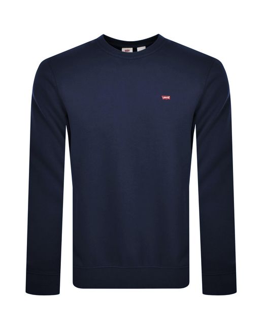 Levi's Blue Crew Neck Sweatshirt for men