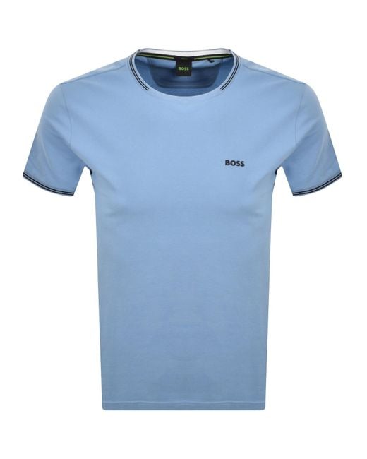 Boss Blue Boss Taul T Shirt Open for men
