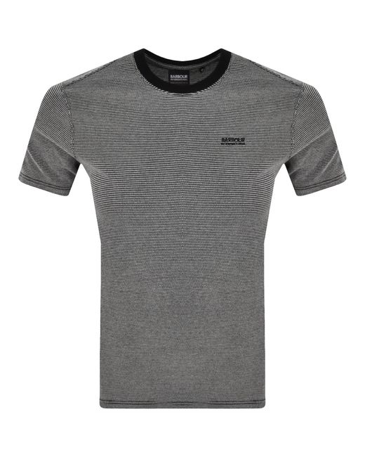 Barbour Gray Halls Textured T Shirt for men