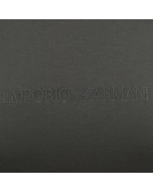 Armani Gray Emporio Logo T Shirt for men