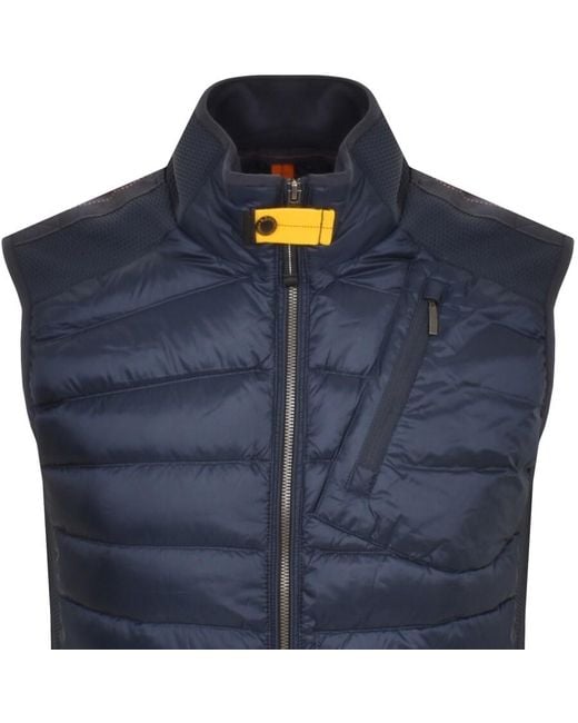 Parajumpers Blue Zavier Quilted Gilet for men