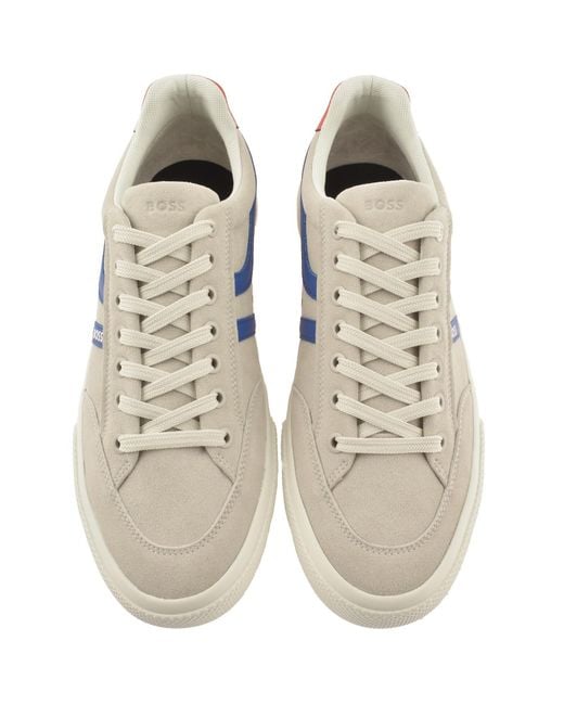BOSS BUSINESS Blue Boss Aiden Tennis Trainers Light for men