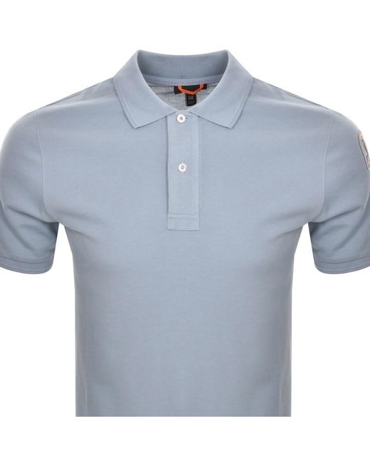Parajumpers Blue Polo T Shirt for men