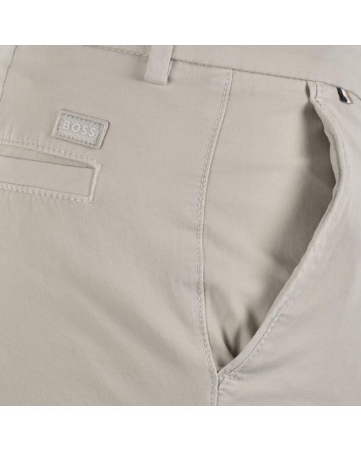 BOSS BUSINESS Gray Boss Kane Chino Shorts for men