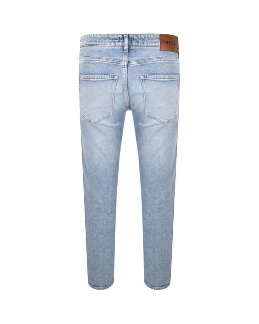 BOSS BUSINESS Blue Boss H Delaware Slim Fit Jeans for men
