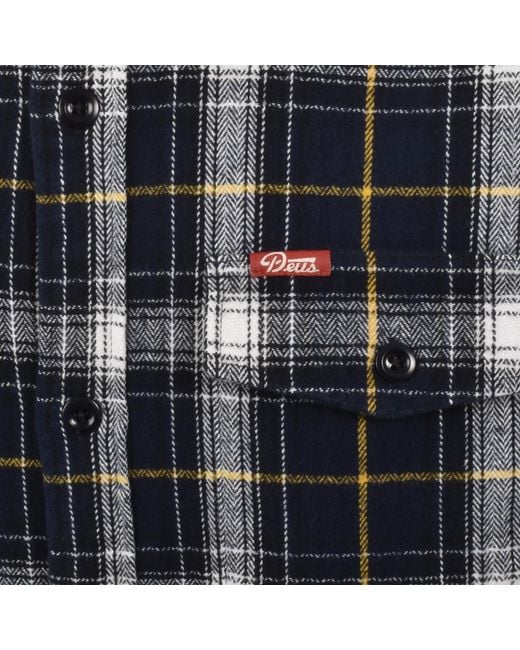 Deus Ex Machina Black Jermaine Check Overshirt for men