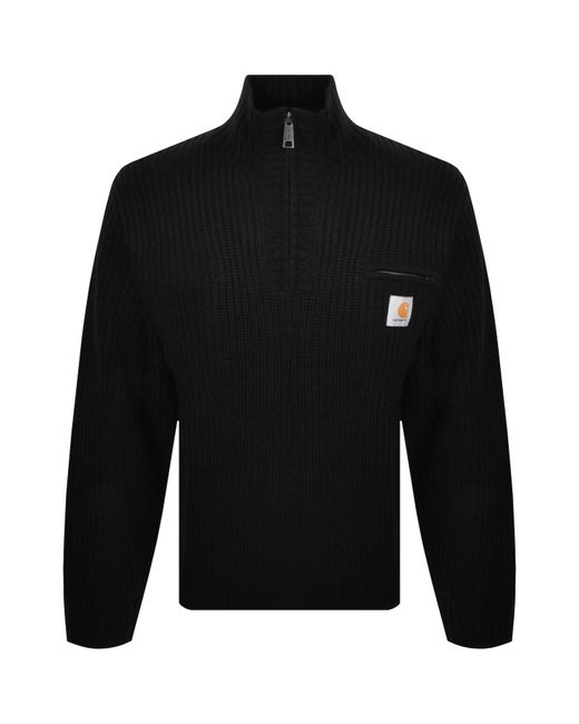 Carhartt Black Detroit Half Zip Jumper for men