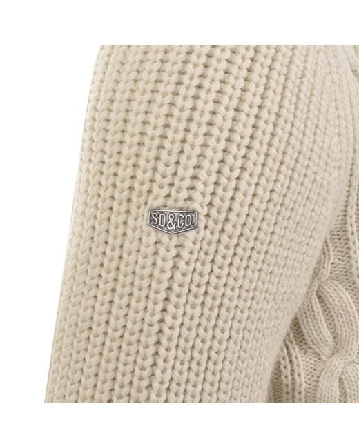 Superdry Natural Jacob Cable Knit Jumper for men