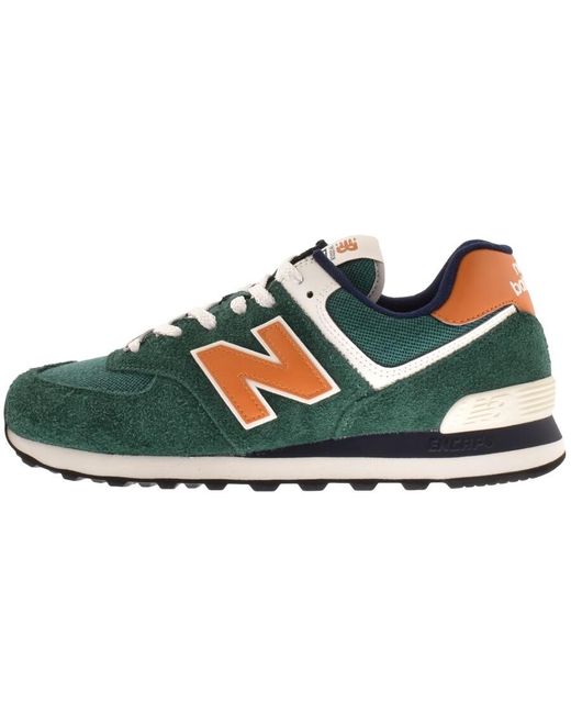 New Balance 574 Trainers in Green for Men Lyst