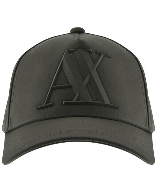 ARMANI EXCHANGE Green Logo Cap Sage for men