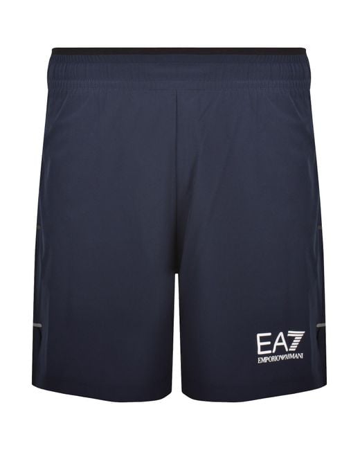 EA7 Blue Emporio Armani Shorts for men