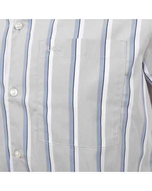 HUGO Blue Ellino Straight Fit Shirt for men