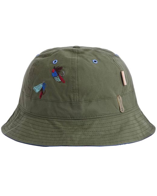 Barbour Green X Paul Smith Bucket Hat for men