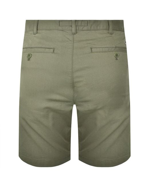 Lacoste Green Slim Fit Denim Shorts for men
