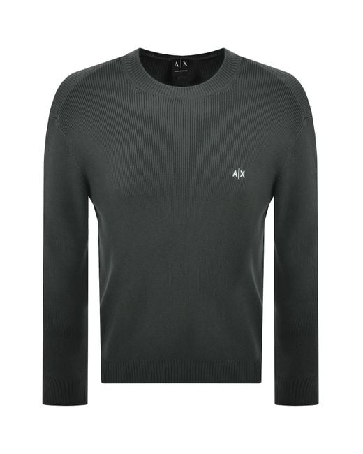 ARMANI EXCHANGE Gray Knit Jumper for men