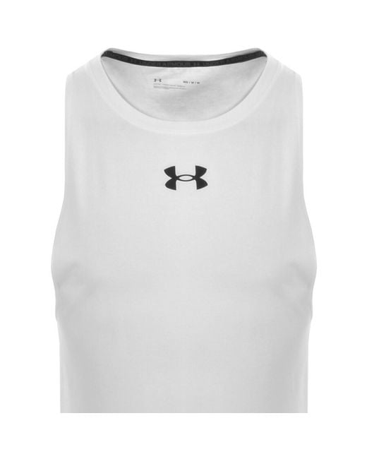 Under Armour White Baseline Cotton Vest for men
