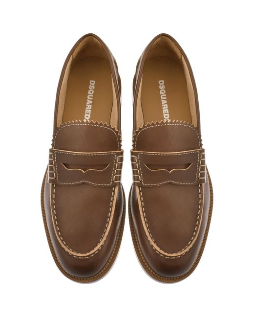 DSquared² Brown Explorer Loafers for men
