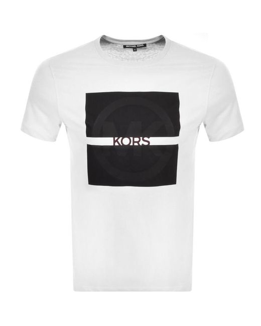 michael kors mens white t shirt