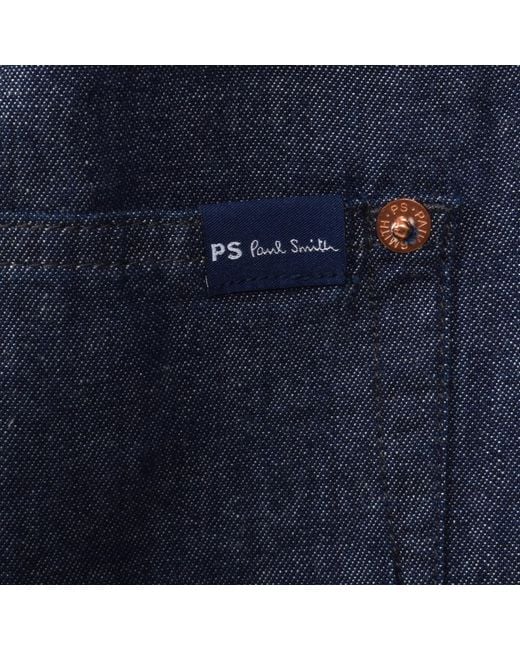 Paul Smith Blue Menswork Overshirt for men